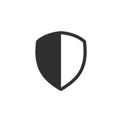 Poster - Shield icon template color editable. Shield symbol vector sign isolated on white background. Simple logo vector illustration for graphic and web design.