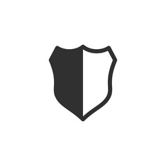 Leinwandbilder - Shield icon template color editable. Shield symbol vector sign isolated on white background. Simple logo vector illustration for graphic and web design.