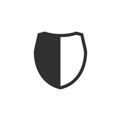Poster - Shield icon template color editable. Shield symbol vector sign isolated on white background. Simple logo vector illustration for graphic and web design.