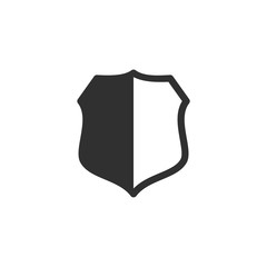 Leinwandbilder - Shield icon template color editable. Shield symbol vector sign isolated on white background. Simple logo vector illustration for graphic and web design.