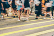 © joeycheung - Pedestrian crossing at Busy City, Hong Kong
