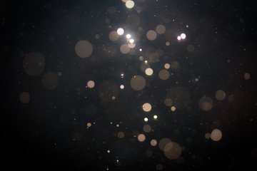 Black abstract bokeh