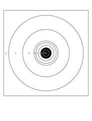 Canvas Print - blank arrow  target blank gun target paper shooting target blank target background target paper shooting on white background vector