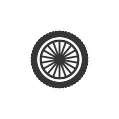 Leinwandbilder - Car wheels icon template color editable. Wheels symbol vector sign isolated on white background. Simple logo vector illustration for graphic and web design.