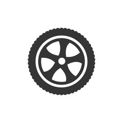 Leinwandbilder - Car wheels icon template color editable. Wheels symbol vector sign isolated on white background. Simple logo vector illustration for graphic and web design.
