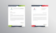 Abtract Letterhead Design Modern Business Letterhead Design Template - vector