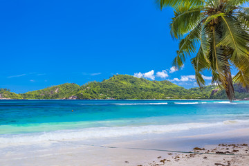  beach and tropical sea, Seychelles 