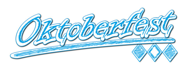 Oktoberfest weiß blau