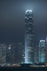 hong kong city at night