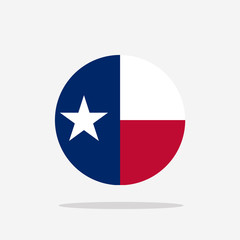 Texas Flag icon sign template color editable. Texas national symbol vector illustration for graphic and web design.