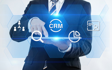 CRM Customer Relationship Management Business Internet Techology Concept