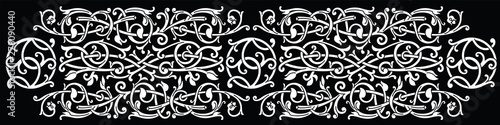 Cuadros en Lienzo Celtic pattern ornament decoration design element.