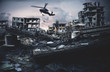 © Meysam Azarneshin - Military forces roping to destroyed city to find leader of enemy.