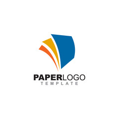 Poster - Paper logo design vector template