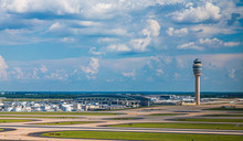 Runways And The Control Tower At Atlanta's Hartsfield-Jackson Airport