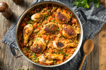 Poster - Homemade Spanish Arroz con Pollo