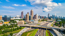 Atlanta Georgia GA Drone Skyline Aerial