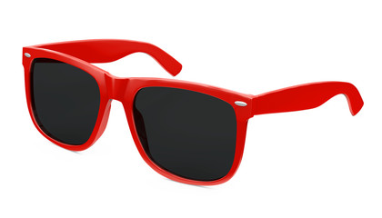 Wall Mural - Red Sunglasses Isolated