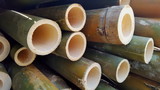 Bamboo piles, the basic ingredients of various household handicrafts