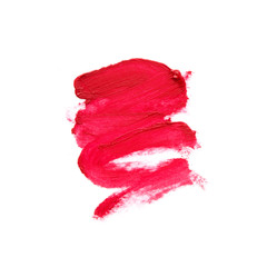 Wall Mural - Lipstick stroke isolated on white background. - Image