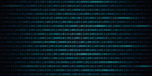 Blue Digital Binary Code Web Technology Background Vector Illustration EPS10