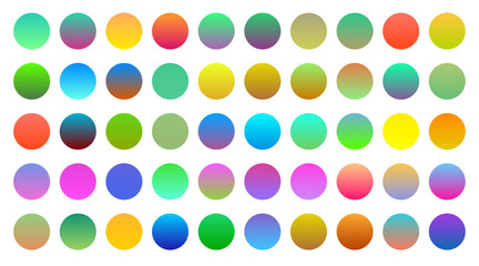 Poster - mega set of vibrant colorful gradients