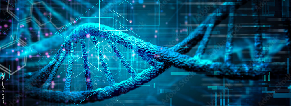 DNA Genetische Forschung - obrazy, fototapety, plakaty 