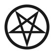 Pentacle symbol icon 