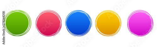 Fotomural Set circle button – stock vector