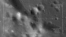 LRO Imaging Flyover: Ridged Terrain Due South Of Mairan Crater. LAT 38.43 LONG 316.64. Clip Loops And Is Reversible. Scientifically Accurate HUD. Elements Of This Image Furnished By NASA
