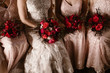 © Alicia Magnuson Photography/Stocksy - Bride and Bridesmaids with Bouquets