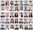 © ASDF - collage of portraits of successful young businessmen
