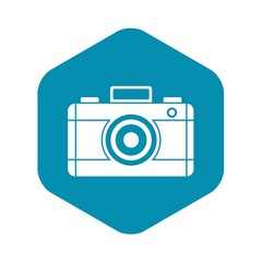 Wall Mural - Photo camera icon. Simple illustration of photo camera vector icon for web