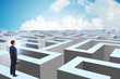 © Elnur - Businessman trying to escape from maze
