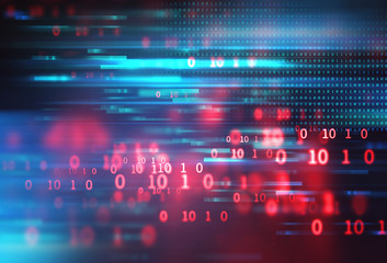 digital code number abstract technology background
