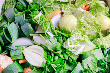 Canvas Print - Mixed raw vegetables.