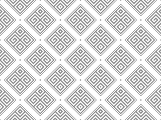 Abstract geometric pattern. A seamless vector background. White and grey ornament. Graphic modern pattern. Simple lattice graphic design.