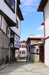 Sticker - Medieval houses in old town Kaleici, Ankara, Turkey