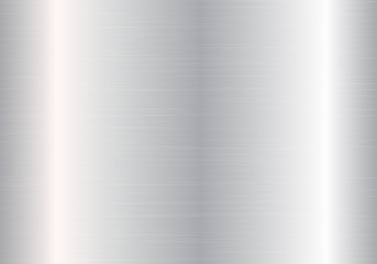 Wall Mural - sparkling metal background with silver metal texture. vector illustration with light effect.