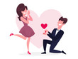 © inspiring.team - Man standing on knee and making marriage proposal
