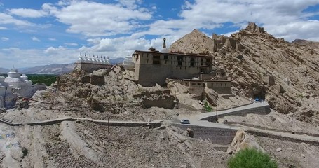 Wall Mural - The Shey Monastery or Gompa and the Shey Palace complex are structures located on a hillock in Shey, 15 kilometres to the south of Leh in Ladakh, northern India on the Leh-Manali road.