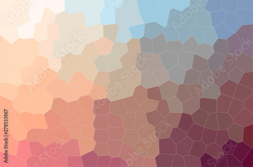 Abstract illustration of orange Middle size Hexagon background