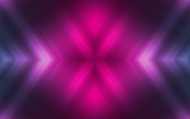 Wall Mural - dark abstract futuristic background. neon lines, glow. neon lines, shapes. pink and blue glow
