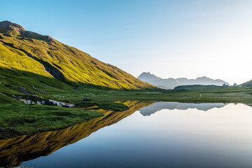 Alpine reflection, Col du Petit, Saint Bernard