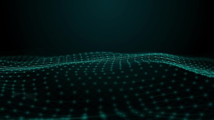The view of the concept of neurons is a net that is shot in neural networks. Smoothly circling in 4K with shallow depth of field in the background