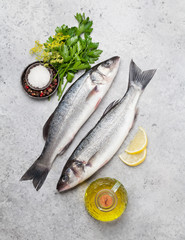 Poster - Fresh seafood. Trout fish