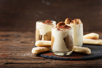 Poster - Homemade Italian dessert tiramisu