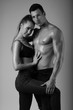 © forma82 - Black and white fashion shoot of young couple with nice body.
