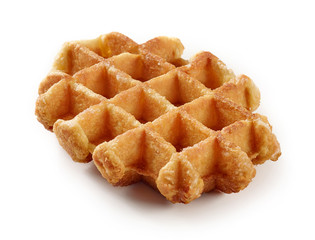 Canvas Print - freshly baked belgian waffle