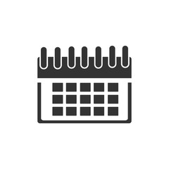 Poster - Calendar icon template color editable. Calender on the wall symbol vector sign isolated on white background. Simple logo vector illustration for graphic and web design.